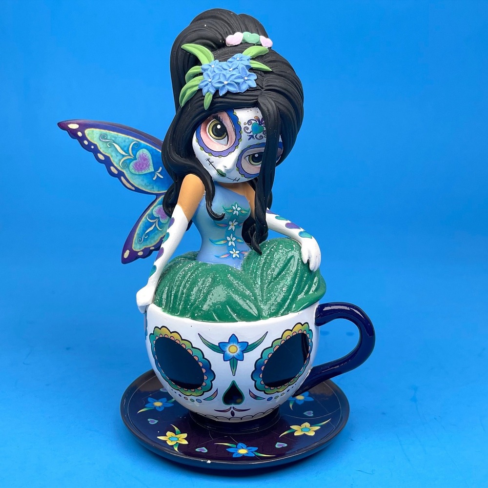 Jasmine Becket-Griffith Virtuous Veronica Tea with the Spirits Sugar Skull Fairy